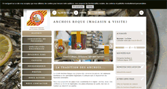 Desktop Screenshot of anchois-roque.com